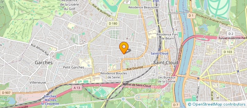 localisation de l'entreprise SJV CONSEIL  SAINT-CLOUD