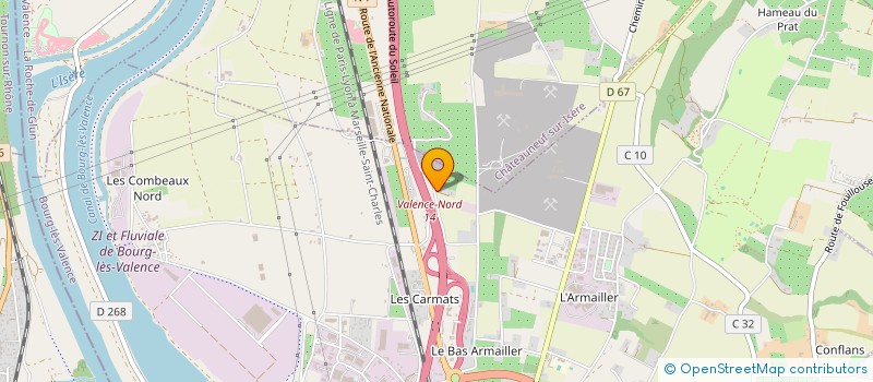 localisation de l'entreprise SJVC  BOURG LES VALENCE