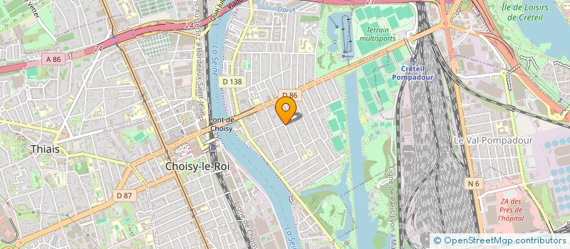 localisation de l'entreprise SJW à CHOISY-LE-ROI