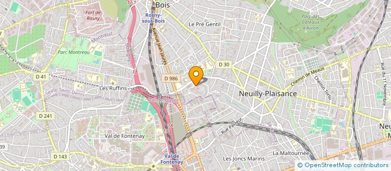 localisation de l'entreprise SK à ROSNY-SOUS-BOIS