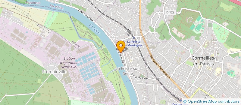 localisation de l'entreprise SK-BAT  LA FRETTE-SUR-SEINE