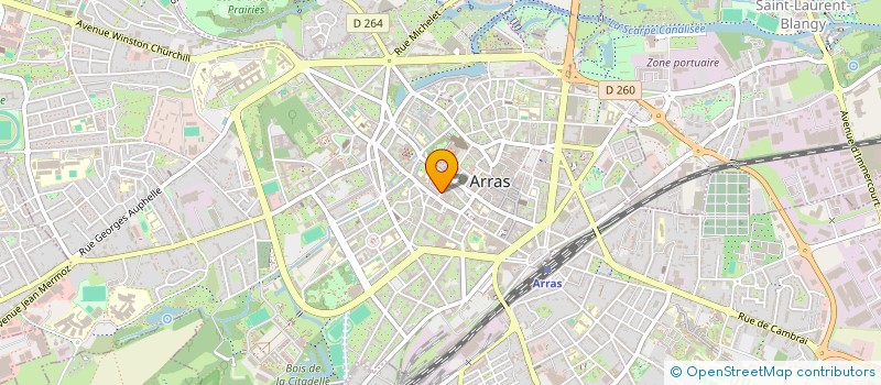 localisation de l'entreprise SK BATIMENT à ARRAS