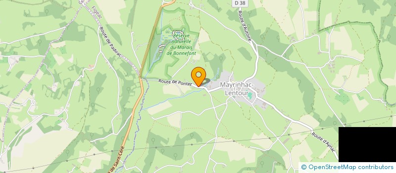 localisation de l'entreprise SK BATIMENT  MAYRINHAC-LENTOUR