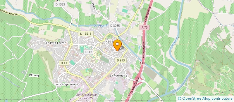 localisation de l'entreprise SK COMPAGNIE  PEZENAS