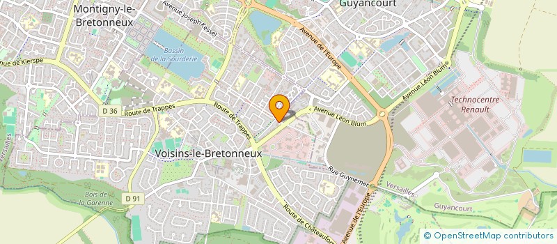 localisation de l'entreprise SK CORPORATE à VOISINS-LE-BRETONNEUX