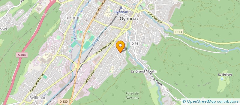 localisation de l'entreprise SK CREATION à OYONNAX