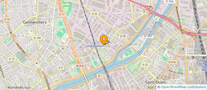localisation de l'entreprise SK DELIVERY à ASNIERES-SUR-SEINE