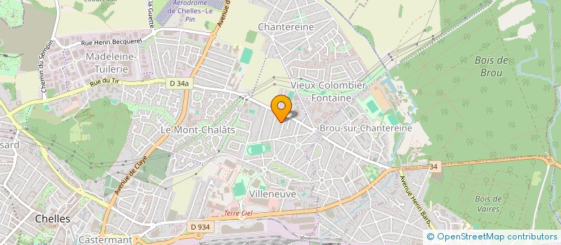 localisation de l'entreprise SK EMBALLAGES à CHELLES