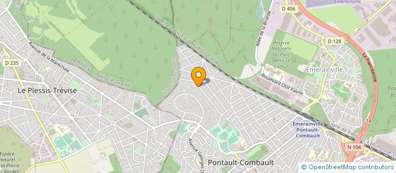 localisation de l'entreprise SK FRUITS à PONTAULT-COMBAULT