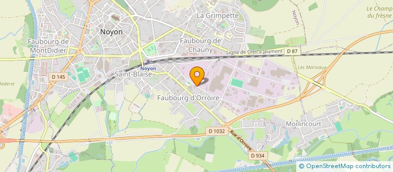 localisation de l'entreprise SK HOLDING  NOYON