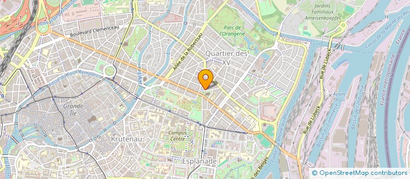 localisation de l'entreprise SK IMMO  STRASBOURG