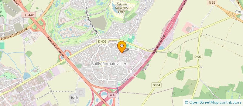 localisation de l'entreprise SK IMMO  BAILLY-ROMAINVILLIERS