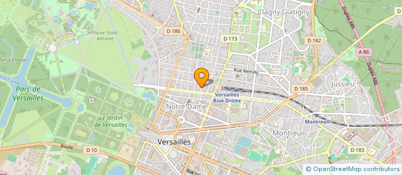 localisation de l'entreprise SK INTERNATIONAL à VERSAILLES