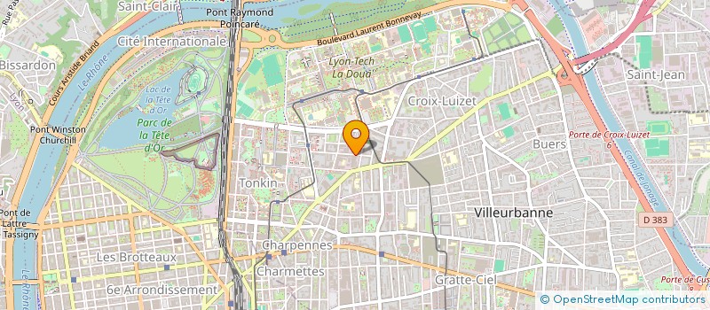 localisation de l'entreprise SK  NEGOCE  VILLEURBANNE