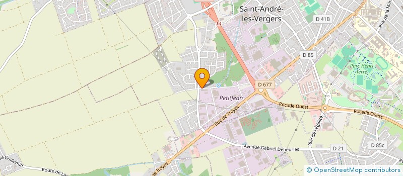 localisation de l'entreprise SK PLATRIER à SAINT ANDRE LES VERGERS