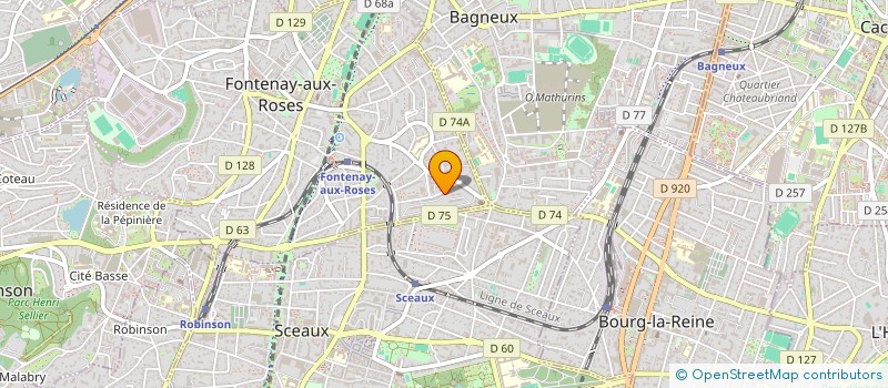 localisation de l'entreprise SK PROD à FONTENAY-AUX-ROSES