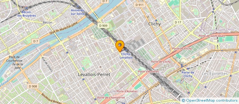 localisation de l'entreprise SK PSY à LEVALLOIS-PERRET