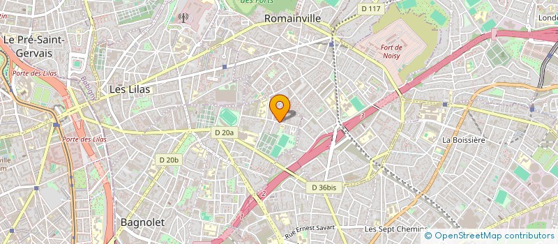 localisation de l'entreprise SK SANTE à BAGNOLET