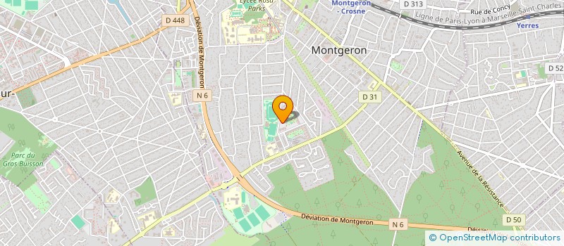 localisation de l'entreprise SK SERVICES à MONTGERON