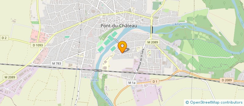 localisation de l'entreprise SK TAXI  PONT-DU-CHATEAU