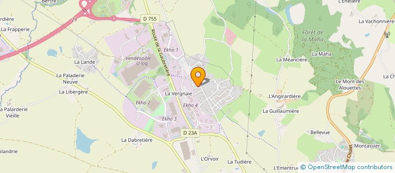 localisation de l'entreprise SK3P IMMOBILIER à LES HERBIERS