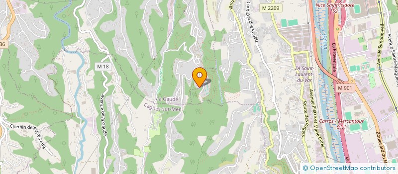 localisation de l'entreprise SKA  LA GAUDE