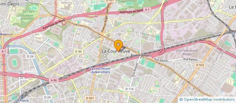 localisation de l'entreprise SKA à LA COURNEUVE