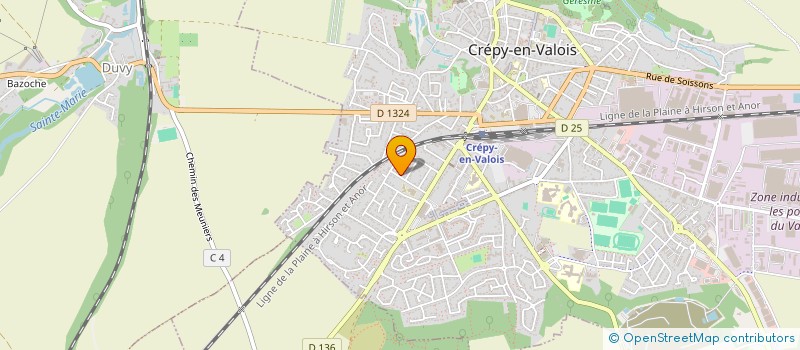 localisation de l'entreprise SKA BAT  CREPY-EN-VALOIS