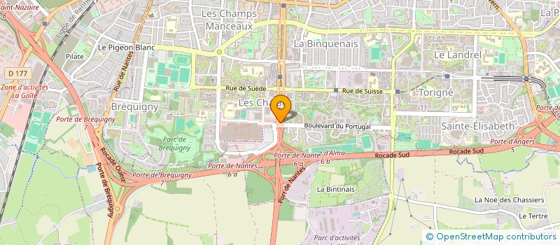 localisation de l'entreprise SKA OUEST à RENNES