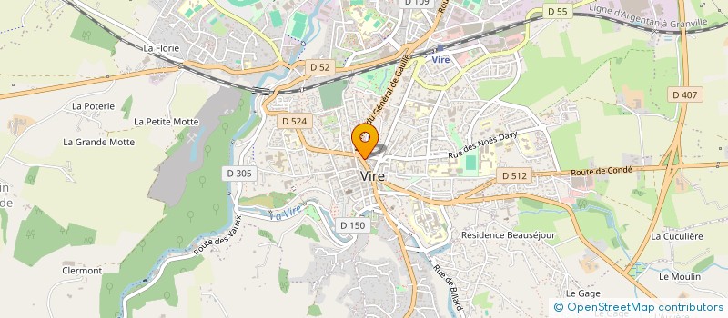 localisation de l'entreprise SKALI HOTEL  VIRE NORMANDIE