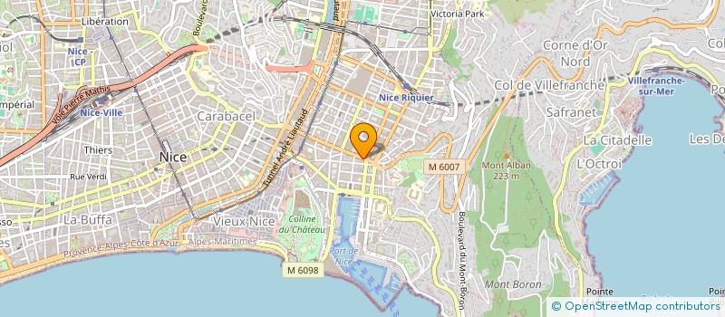 localisation de l'entreprise SKALP COIFFURE à NICE