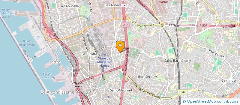 localisation de l'entreprise SKALY TRANSPORT  MARSEILLE