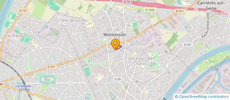 localisation de l'entreprise SKALYS  CHATOU