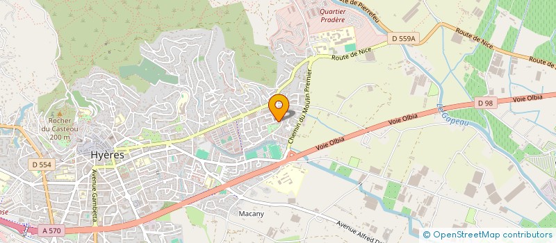 localisation de l'entreprise SKANKYNINERS  HYERES