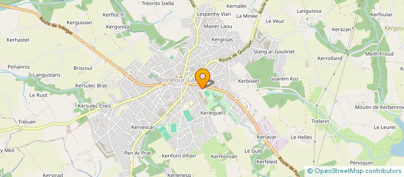 localisation de l'entreprise SKATE BOX  PLONEOUR-LANVERN