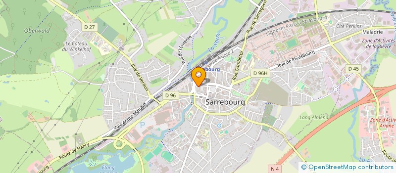 localisation de l'entreprise SKATE ' N' ROLL à SARREBOURG