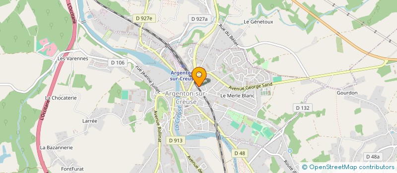 localisation de l'entreprise SKELDAN à ARGENTON-SUR-CREUSE