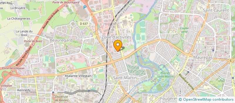localisation de l'entreprise SKEUDENN BRO ROAZHON - UPRACB à RENNES