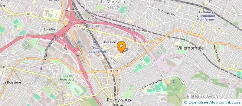 localisation de l'entreprise SKEYTRANSPORT à ROSNY-SOUS-BOIS