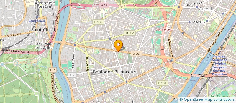 localisation de l'entreprise SKG FRANCE à BOULOGNE-BILLANCOURT