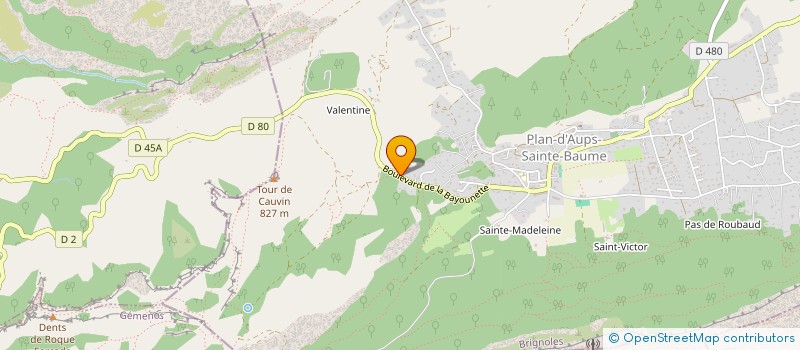 localisation de l'entreprise SKG IMMO  PLAN-D'AUPS-SAINTE-BAUME