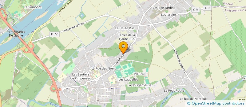 localisation de l'entreprise SKH  VINEUIL