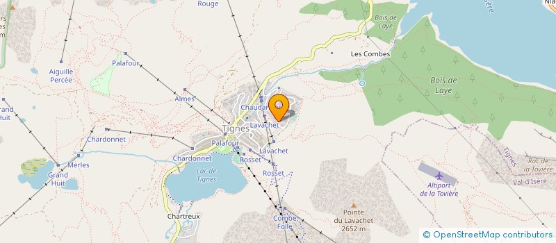 localisation de l'entreprise SKI 3000 à TIGNES