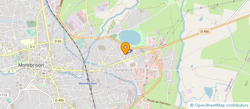 localisation de l'entreprise SKI CLUB CHALMAZELLOIS  SAVIGNEUX