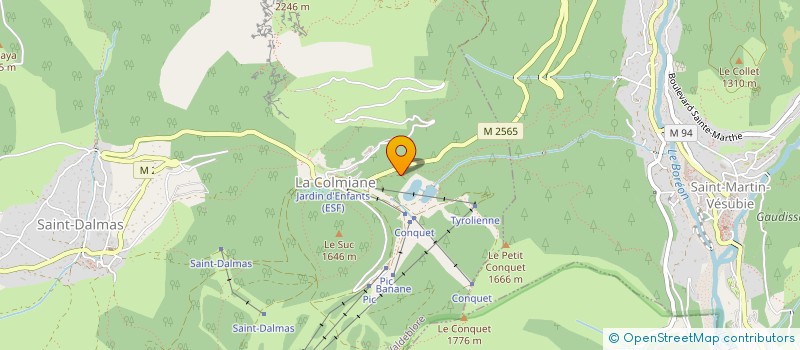 localisation de l'entreprise SKI CLUB COLMIANE  VALDEBLORE