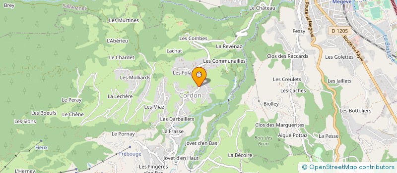 localisation de l'entreprise SKI CLUB DE CORDON  CORDON