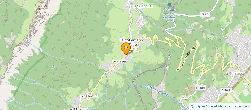 localisation de l'entreprise SKI CLUB DE LA DENT DE CROLLES  PLATEAU-DES-PETITES-ROCHES