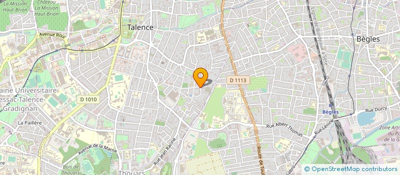 localisation de l'entreprise SKI CLUB DE TALENCE GASTES  TALENCE