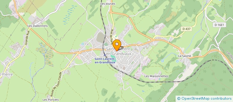 localisation de l'entreprise SKI CLUB DU GRANDVAUX  SAINT-LAURENT-EN-GRANDVAUX