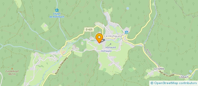localisation de l'entreprise SKI CLUB DU HOHWALD  LE HOHWALD